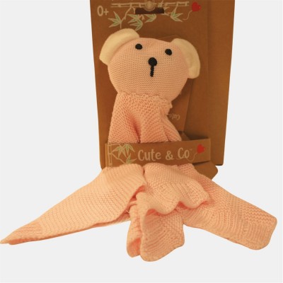 cute,and,co,&,co,baby,knitted,bamboo,comforter,teddy,pink