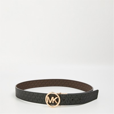 аксесоари,на,разпродажба,michael,michael,kors,mk,32mm,revs,belt,ld99,chocolate