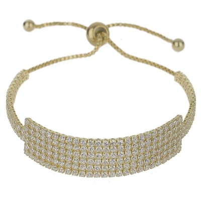 mason,knight,yager,six,strands,cubic,link,tie,up,bracelet,gold