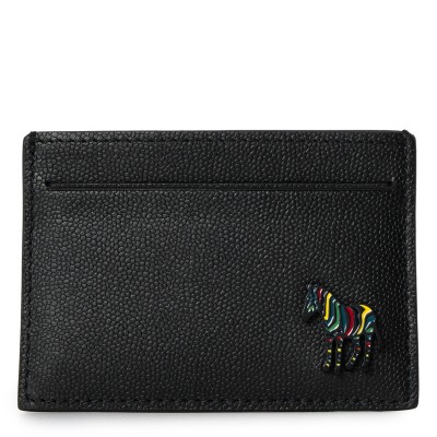 paul,smith,zebra,leather,card,holder,black