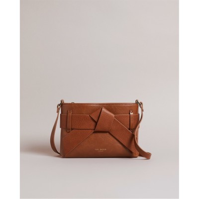 всички,чанти,аксесоари,на,разпродажба,ted,baker,jimsina,bow,pu,crossbody,bag,tan