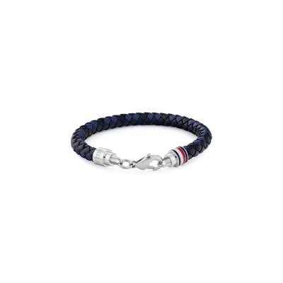 аксесоари,на,разпродажба,tommy,hilfiger,tommy,hilfiger,mens,braided,leather,bracelet,blue