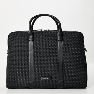 чанта,calvin,klein,embossed,woven,commuter,bag,black