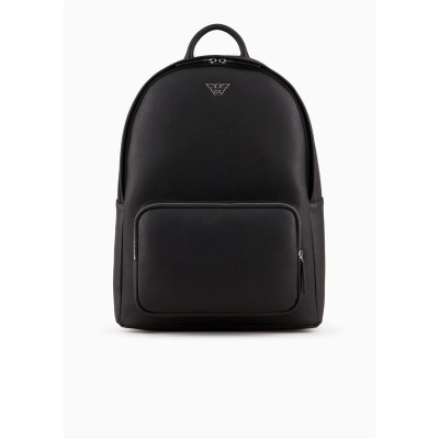 раница,всички,чанти,аксесоари,на,разпродажба,emporio,armani,men's,regenerated,saffiano,leather,round,backpack,black