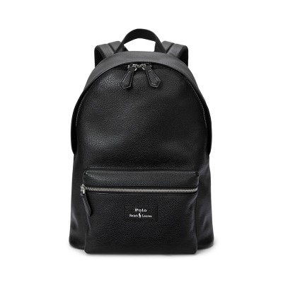 раница,всички,чанти,аксесоари,на,разпродажба,polo,ralph,lauren,mens,pebble,leather,dome,backpack,black