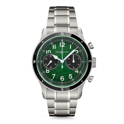 часовник,часовници,montblanc,1858,automatic,chronograph,0,oxygen,watch,green,silver