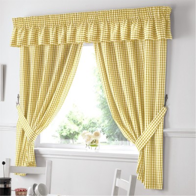 alan,symonds,gingham,kitchen,curtains,yellow