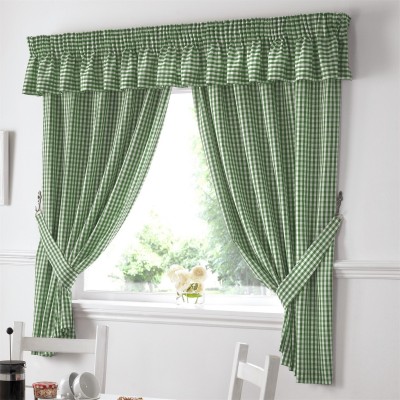 alan,symonds,gingham,kitchen,curtains,green