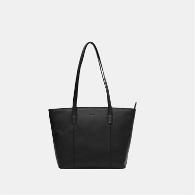 чанта,дамски,летни,чанти,и,портмонета,несесери,firetrap,women's,work,leather,zip,tote,bag,black