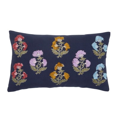 аксесоари,на,разпродажба,joules,joules,chamomile,cotton,cushion,navy