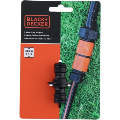 градина,/,на,открито,black,and,decker,2,way,hose,adaptor,black,orange