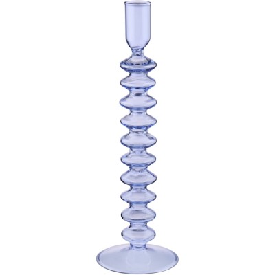 arti,casa,spiral,candle,holder,blue