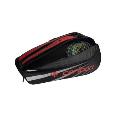 бадминтон,carlton,2,comp,racket,bag,black,red