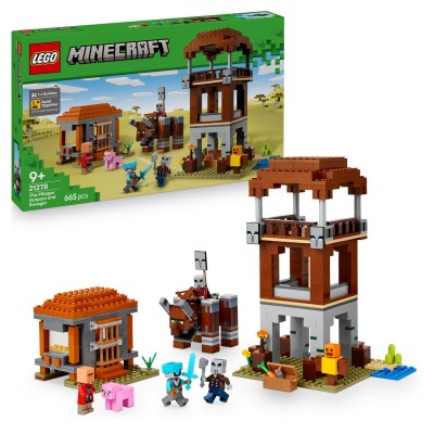 игри,и,технологии,всички,игри,и,играчки,lego,lego&#174;,minecraft&#174;,the,pillager,outpost,and,ravager,gamer,building,toy,gift,21278,pillage,outpost