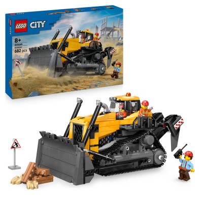 игри,и,технологии,всички,игри,и,играчки,lego,lego&#174;,city,yellow,bulldozer,construction,site,building,toy,playset,60466,yellow,bulldoze