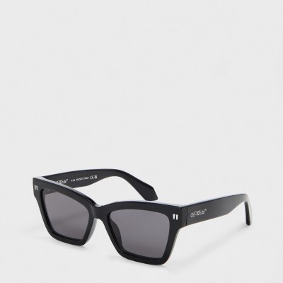 off,white,cincinnati,53,tortoise,shell,acetate,made,in,italy,cat,eye,sunglasses,black,dark,grey
