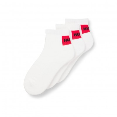 чорапи,hugo,3,pack,of,logo,ankle,socks,white