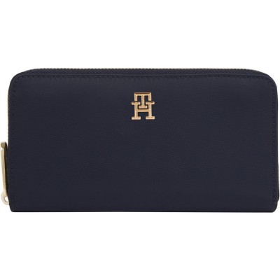 портмоне,всички,чанти,tommy,hilfiger,poppy,large,zip,around,purse,space,blue