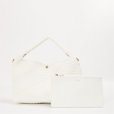 всички,чанти,dune,london,dune,woven,hobo,bag,ld53,white