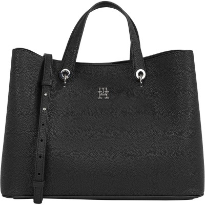 всички,чанти,tommy,hilfiger,th,emblem,satchel,bag,black