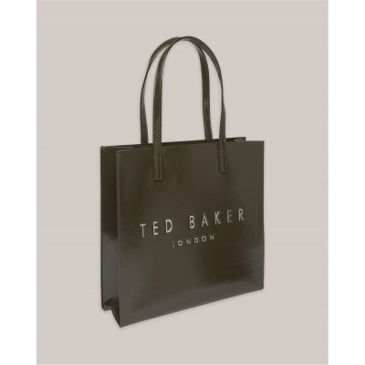 всички,чанти,аксесоари,на,разпродажба,ted,baker,women's,crinkle,icon,leather,tote,bag,khaki
