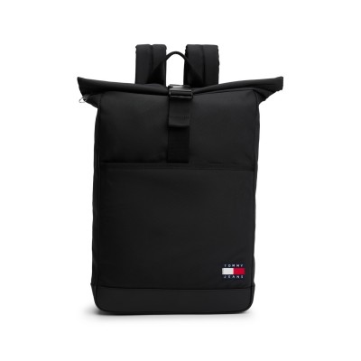 всички,чанти,tommy,jeans,essential,daily,rolltop,backpack,black,bds