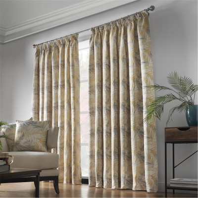 alan,symonds,fiji,lined,pencil,pleat,curtains,ochre