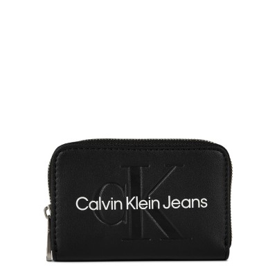 портмоне,всички,чанти,calvin,klein,jeans,sculpted,zip,around,purse,black