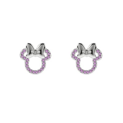 minnie,mouse,kids,stud,earrings,pink