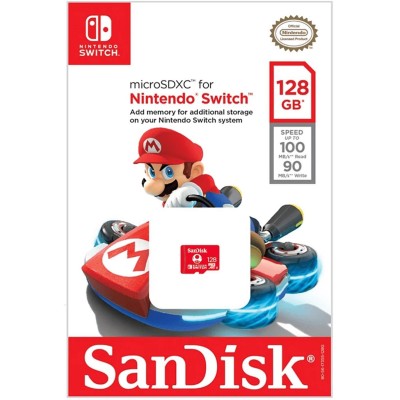 игри,и,технологии,аксесоари,на,разпродажба,sandisk,128gb,nintendo,switch,micro,sd,supermario,nintendo,switch
