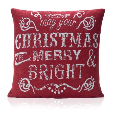 alan,symonds,bright,tapestry,christmas,cushion,red