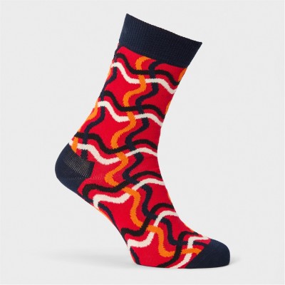 чорапи,на,разпродажба,всички,чорапи,happy,socks,squiggly,sk,99,red