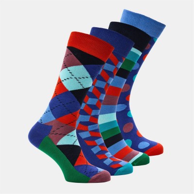 чорапи,на,разпродажба,всички,чорапи,happy,socks,strip,gift,4pk,99,green