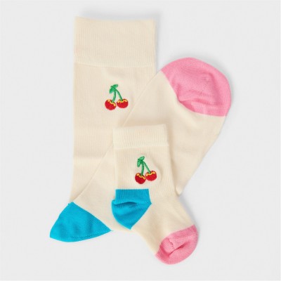 чорапи,на,разпродажба,всички,чорапи,happy,socks,mini,chry,gift,jn99,beige