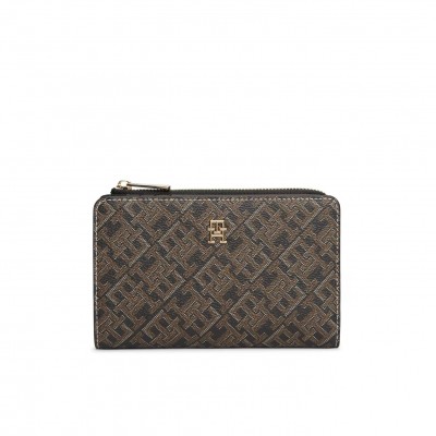 портмоне,всички,чанти,tommy,hilfiger,tommy,monoplay,purse,ld62,black,mix