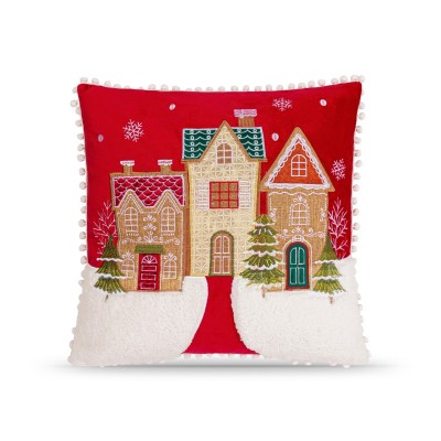 alan,symonds,christmas,gingerbread,house,cushion,multicolour