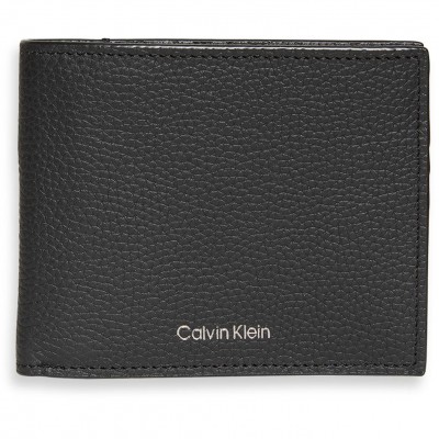 портмоне,портфейли,и,портмонета,мъжки,чанти,и,портмонета,аксесоари,на,разпродажба,calvin,klein,foil,embossed,bifold,leather,wallet,black