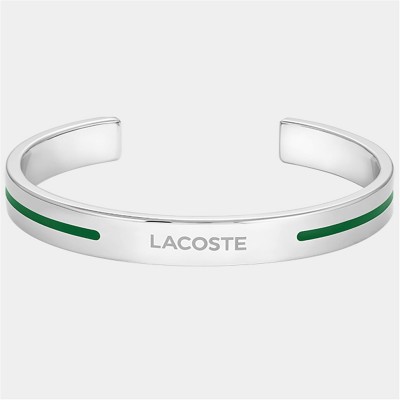 аксесоари,на,разпродажба,lacoste,lacoste,mens,adventurer,bangle,bracelet,silver