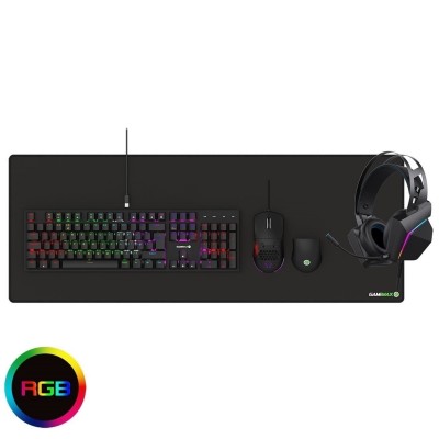gamemax,pulse,4,in,1,mechanical,keyboard,mouse,headset,mouse,pad,combo,kit,black