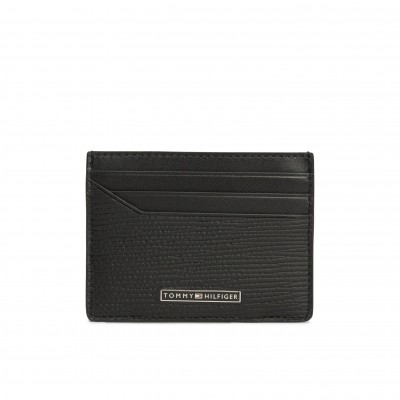 tommy,hilfiger,men,s,business,saffiano,leather,card,holder,black