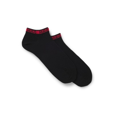 чорапи,hugo,2,pack,of,branded,cuff,socks,black