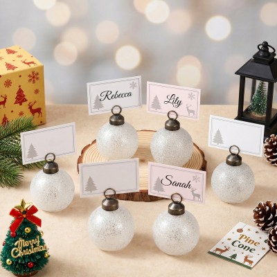 the,spirit,of,christmas,6,piece,table,place,holders,silver,bauble
