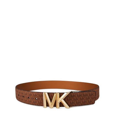 аксесоари,на,разпродажба,michael,michael,kors,logo,reversible,belt,pale,peanut