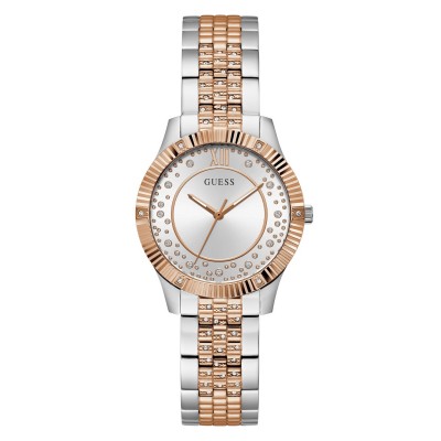часовник,часовници,guess,guess,starstruck,watch,silver,rose,gold