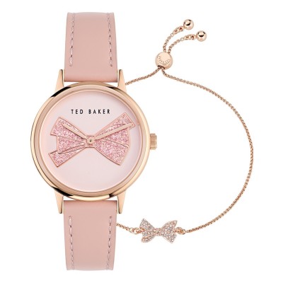 часовник,бижутерия,часовници,ted,baker,phylipa,iconic,watch,bracelet,set,rose,g,pink