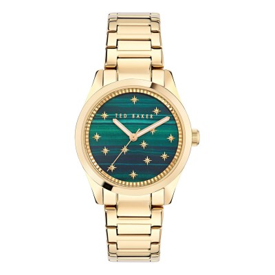 часовник,бижутерия,часовници,аксесоари,на,разпродажба,ted,baker,coolly,watch,gold,green