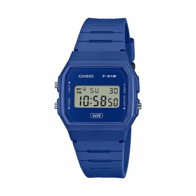 часовник,часовници,casio,f,91wb,series,watch,blue