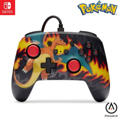 игри,и,технологии,powera,enhanced,wired,controller,for,nintendo,switch,charizard,firestorm,charizard,fire