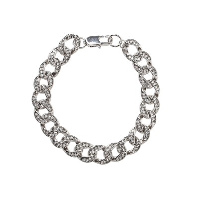 fabric,crystal,curb,chain,bracelet,rdium,crystl