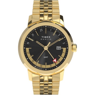 часовници,timex,timex,marlin,sn62,black,gold,tone